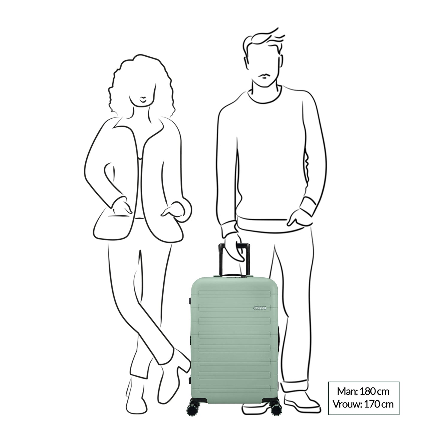 American Tourister Novastream Spinner 67 Exp nomad green