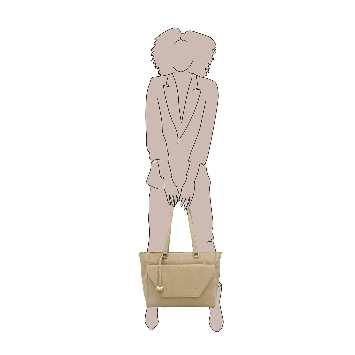 MOSZ Denise Workbag 15.6" Jungle taupe