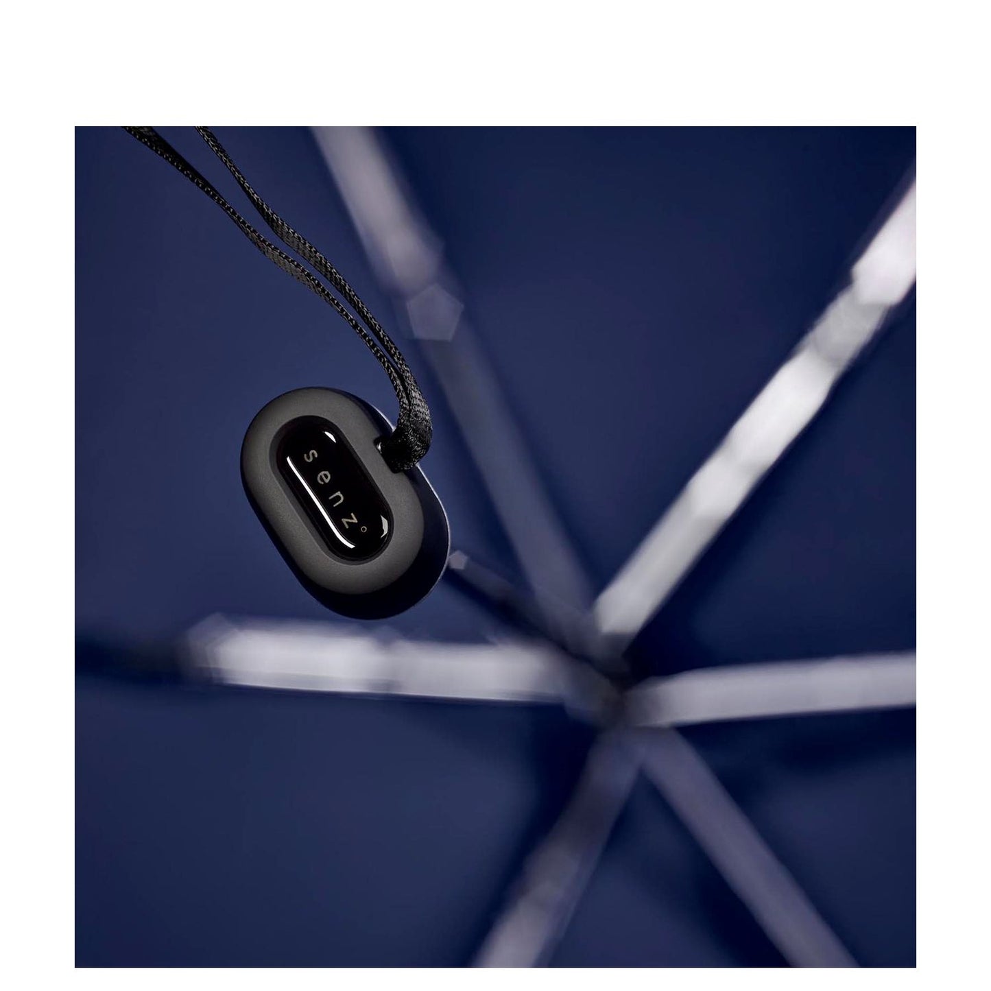 Senz Micro Manual Opvouwbare Stormparaplu midnight blue