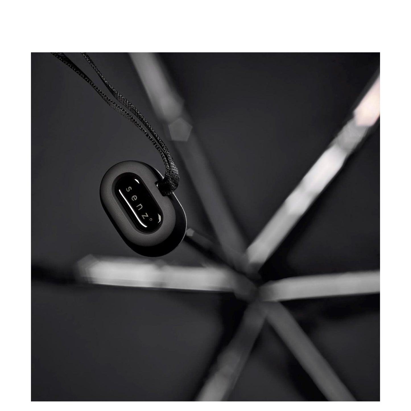 Senz Micro Manual Opvouwbare Stormparaplu pure black