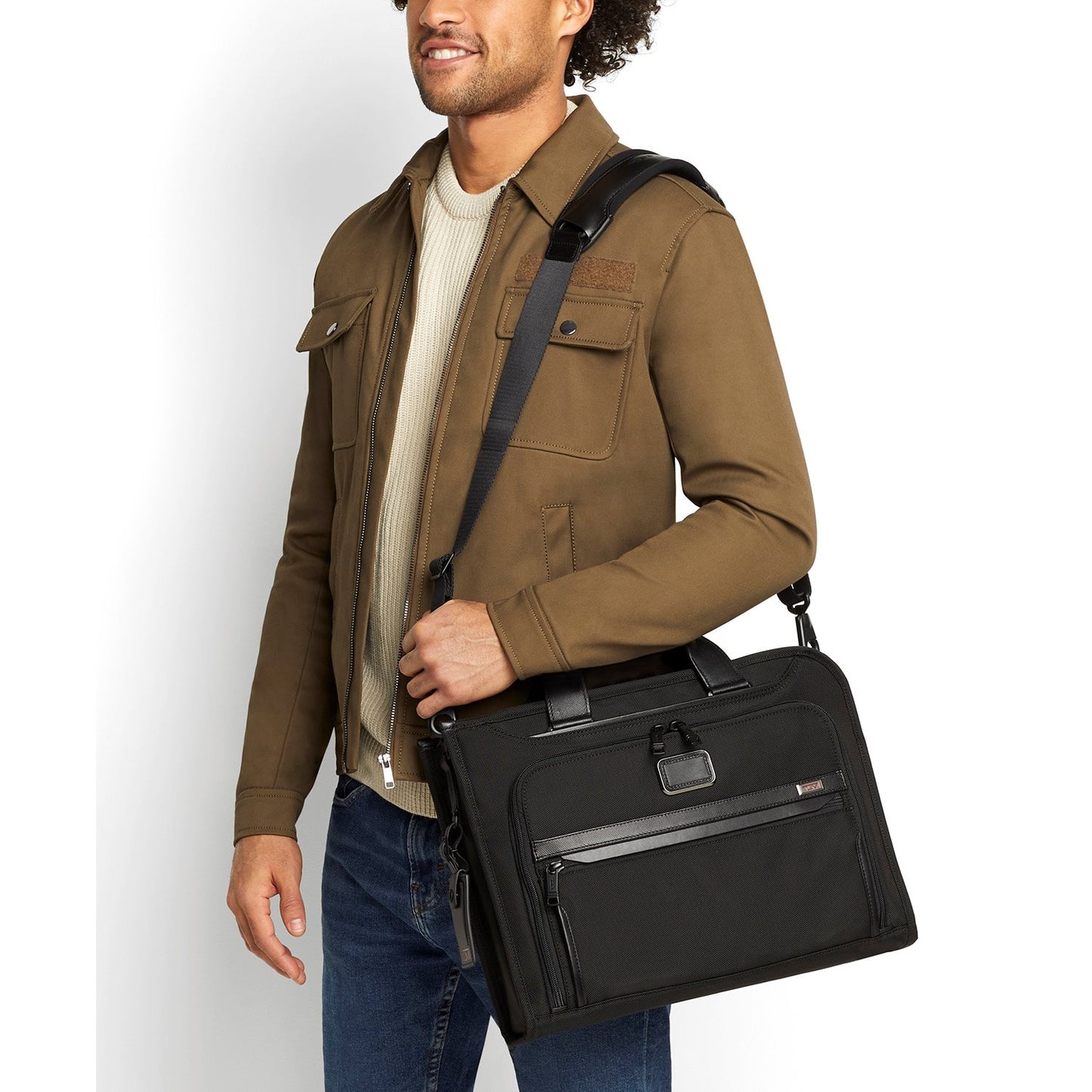 TUMI Alpha Slim Deluxe Portfolio black