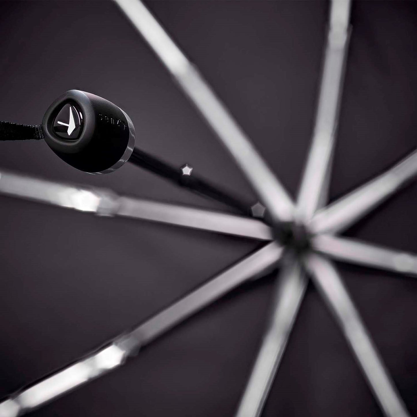 Senz Manual Opvouwbare Stormparaplu pure black