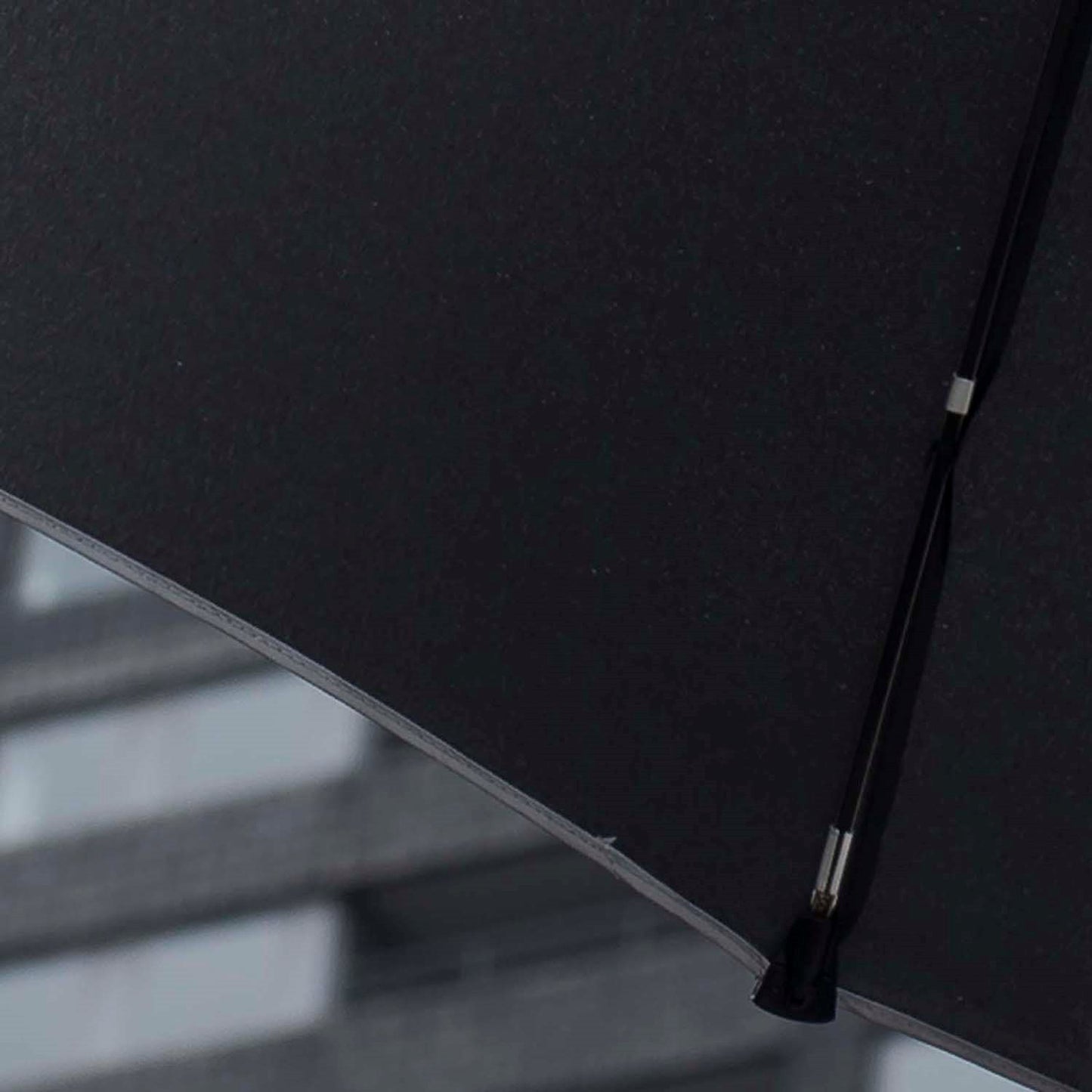 Senz Manual Opvouwbare Stormparaplu black reflective