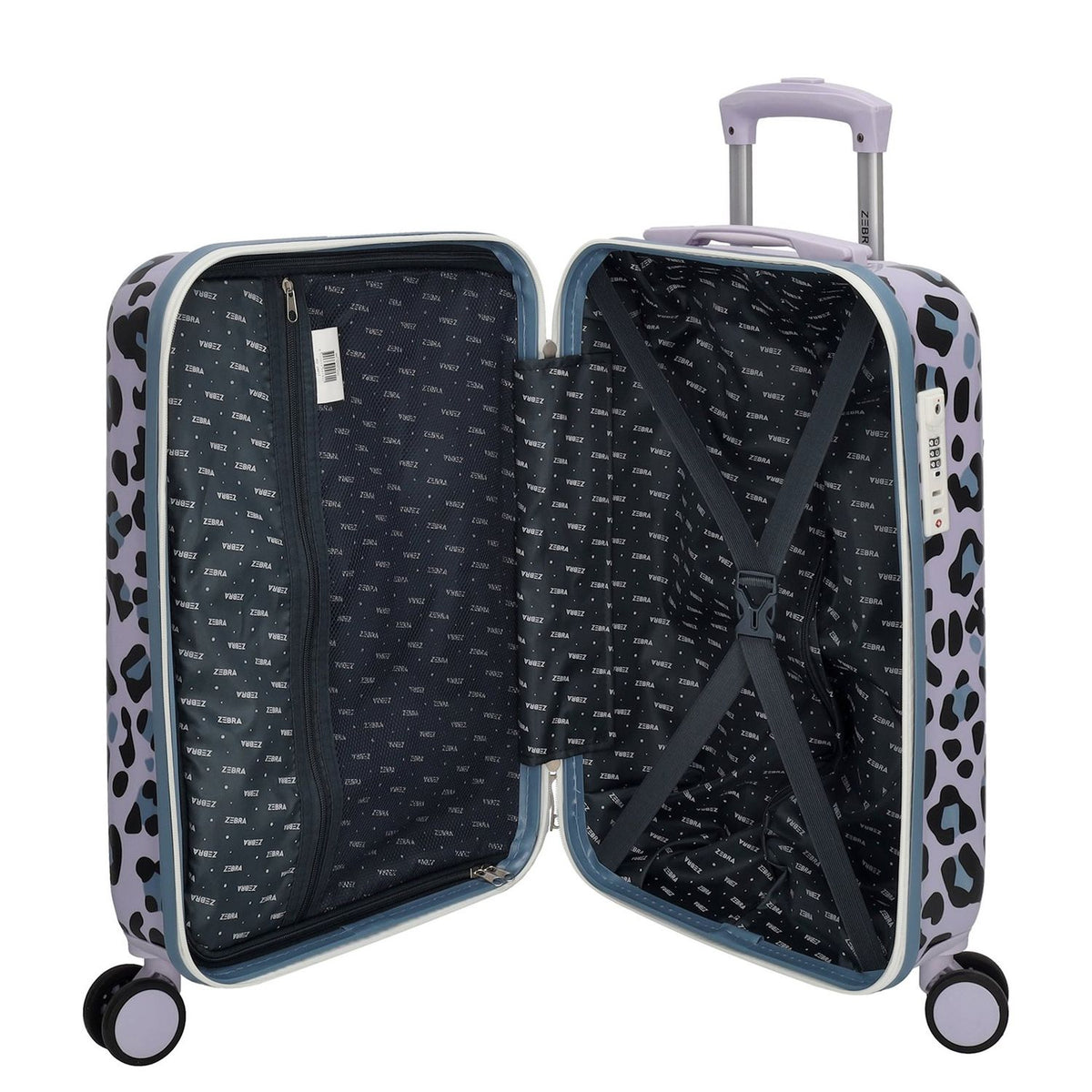 Zebra Trends Animal Travel Cabin Trolley panther lila