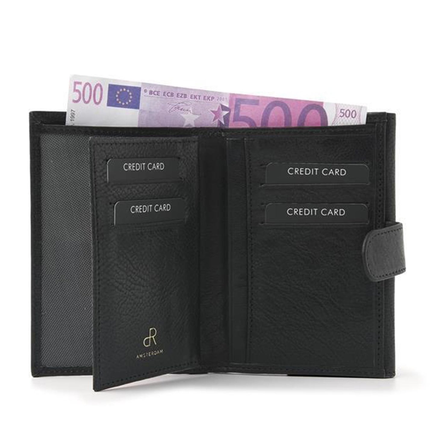 dR Amsterdam Milan Ladies Wallet 28119 black