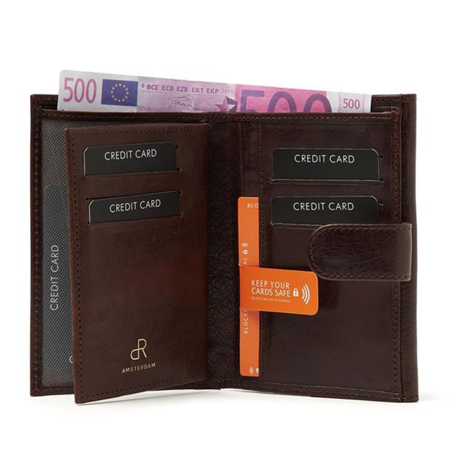 dR Amsterdam Milan Ladies Wallet 28119 brown