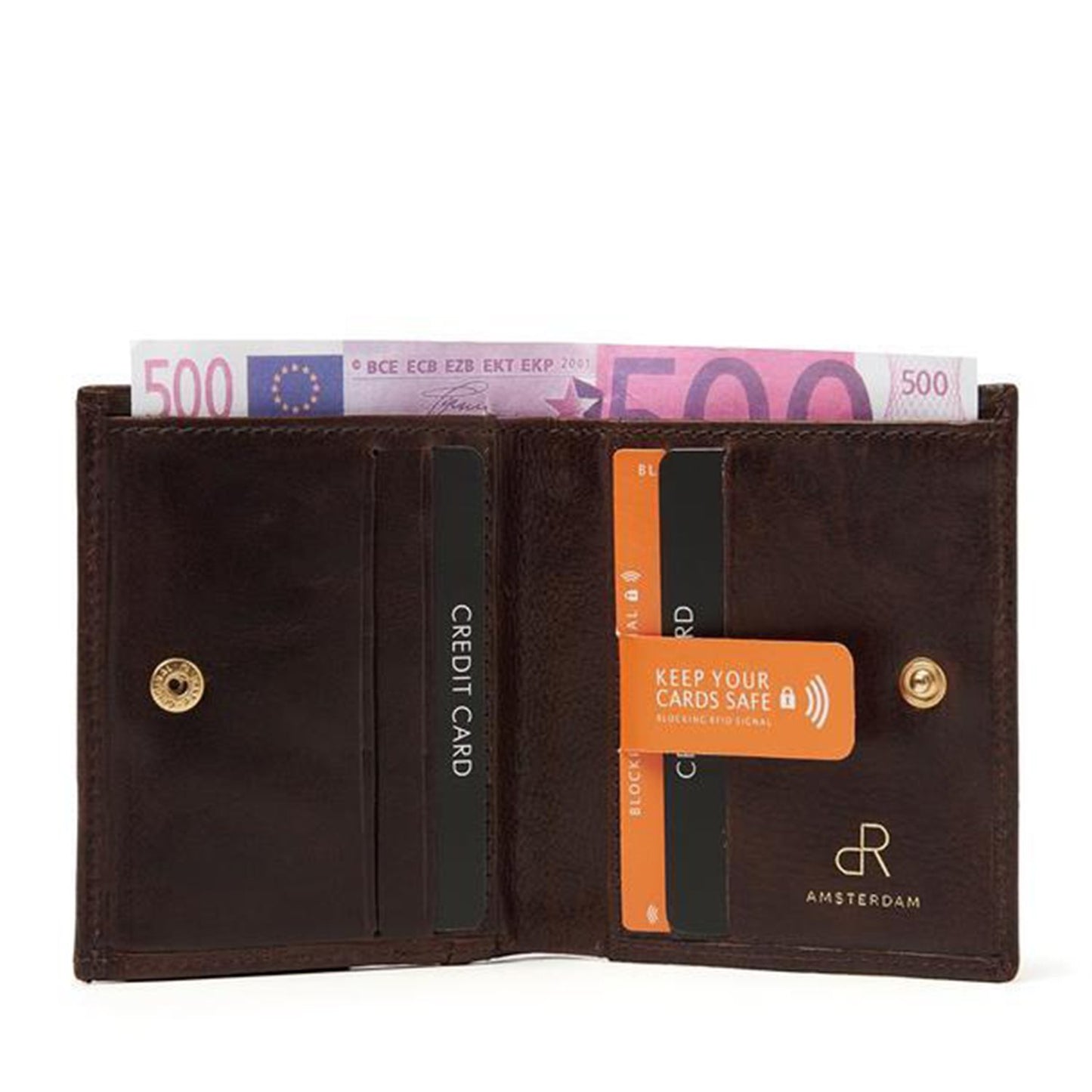 dR Amsterdam Milan Billfold 28535 brown