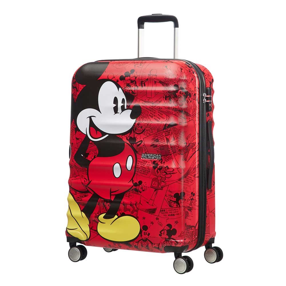 American Tourister Wavebreaker Disney Spinner 67 mickey comics red
