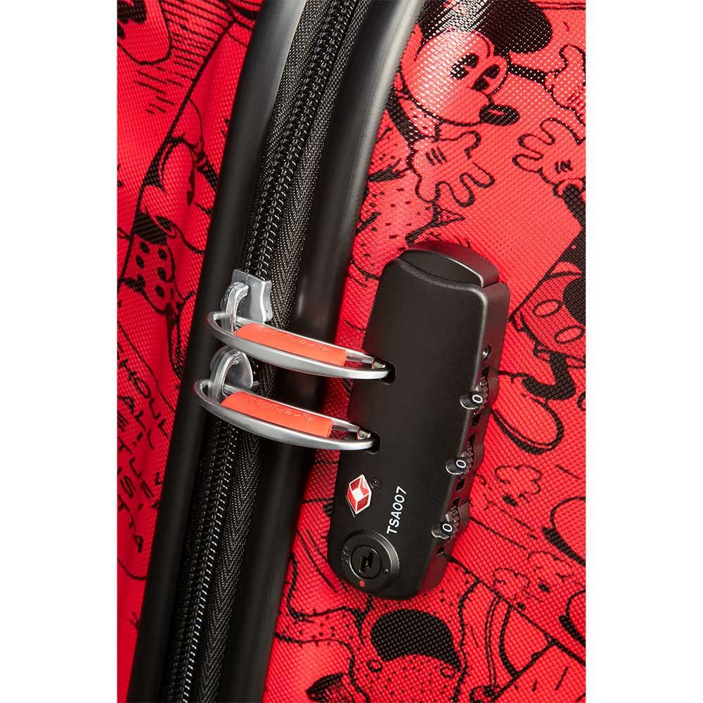American Tourister Wavebreaker Disney Spinner 67 mickey comics red