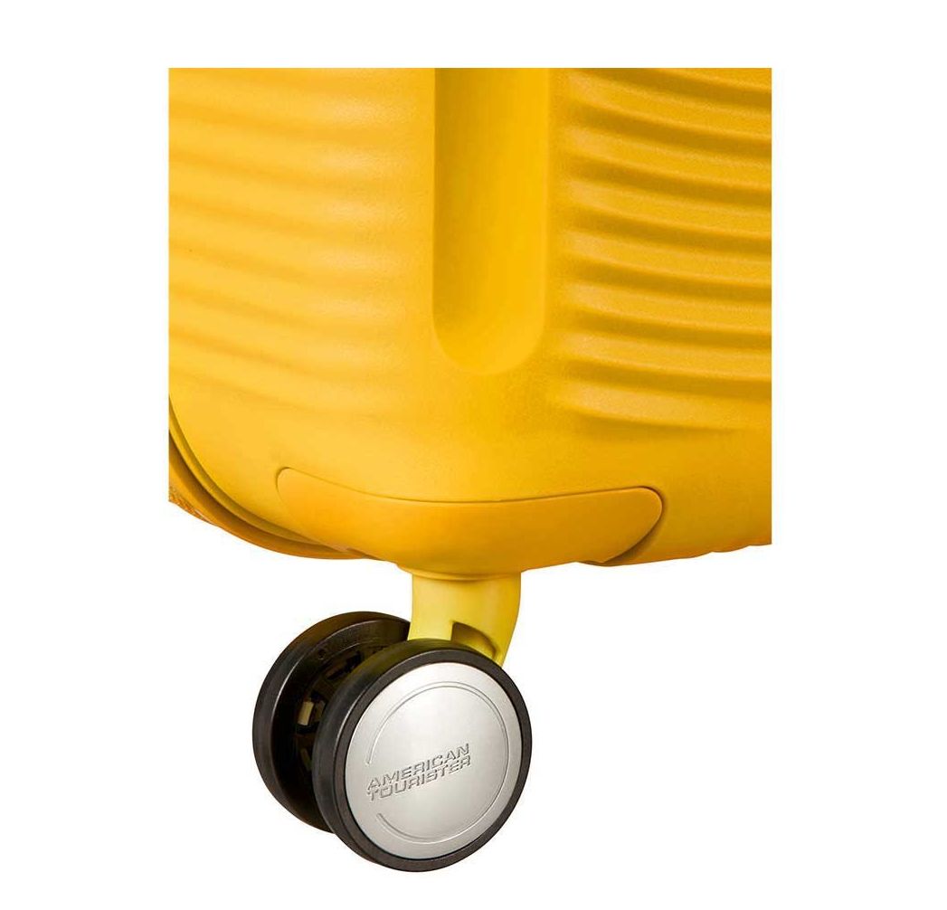 American Tourister Soundbox Spinner 55 Expandable golden yellow