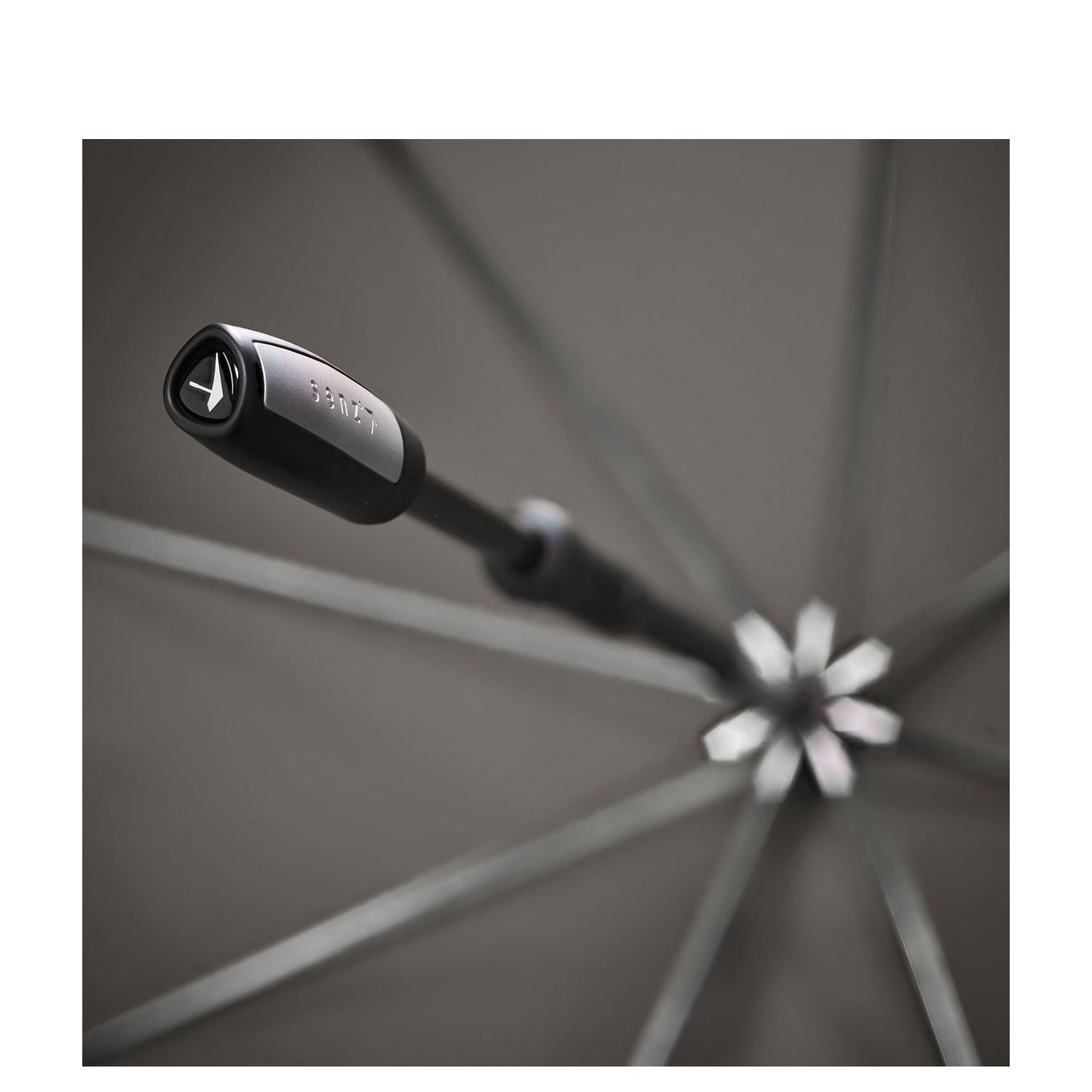 Senz Large Stick Stormparaplu silk grey