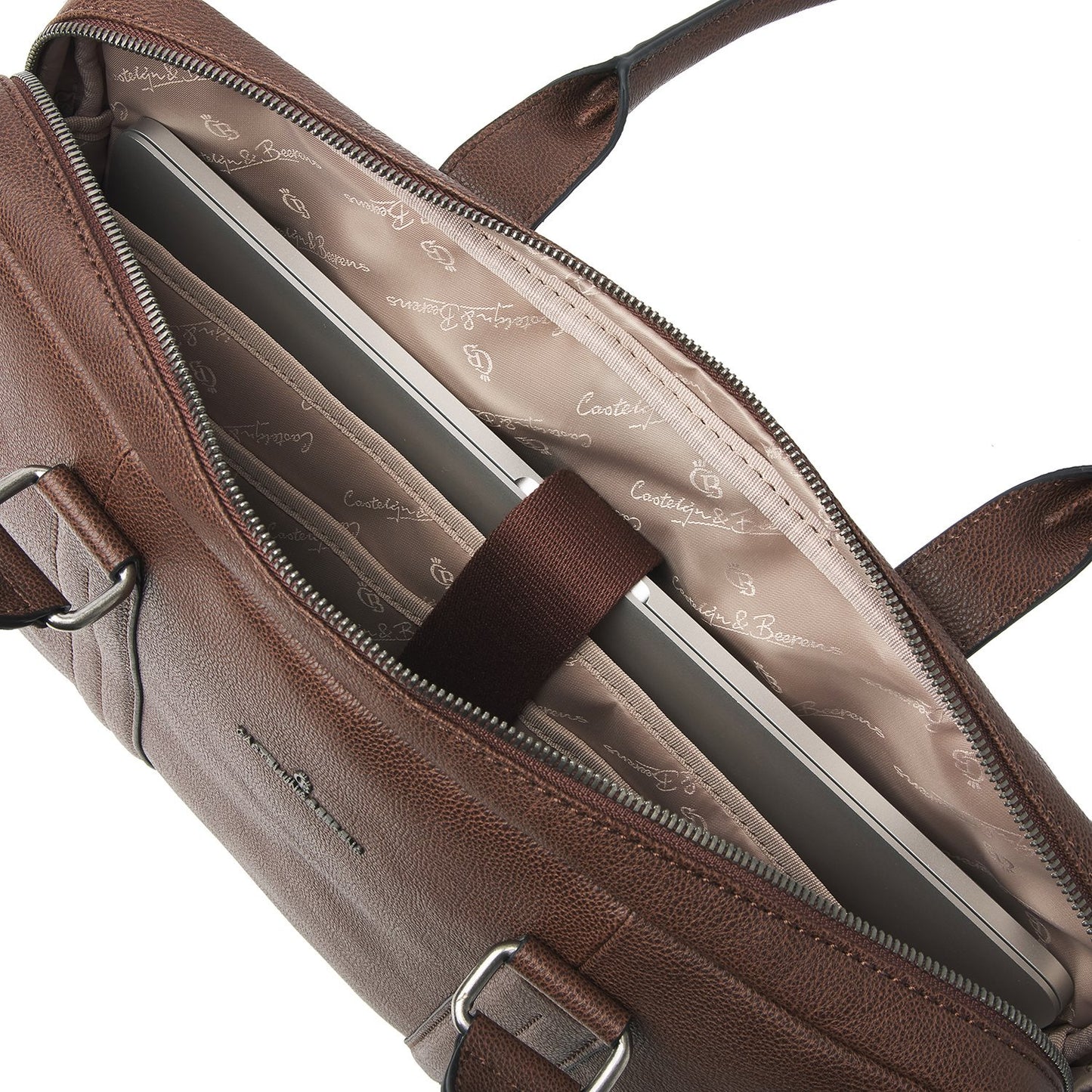 Castelijn & Beerens Mirjam Schoudertas 15.6" donkerbruin