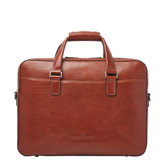 Castelijn & Beerens Gaucho Ted Laptop Bag 15.6'' cognac