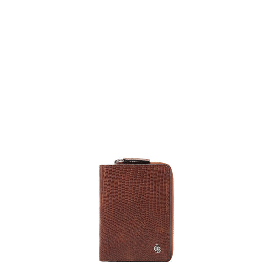Castelijn & Beerens Donna Damesportemonnee Ritsvak 4 Pasjes RFID cognac
