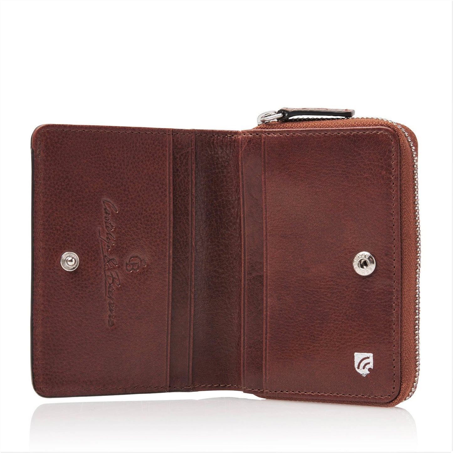 Castelijn & Beerens Donna Damesportemonnee Ritsvak 4 Pasjes RFID cognac