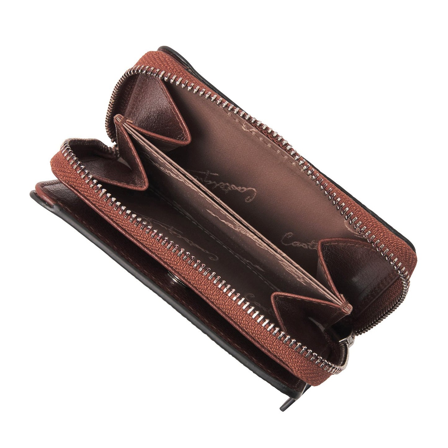 Castelijn & Beerens Donna Damesportemonnee Ritsvak 4 Pasjes RFID cognac