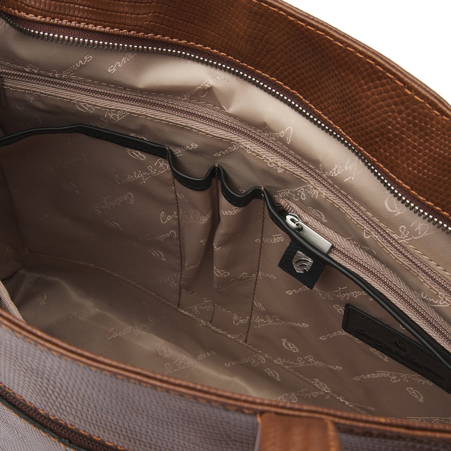 Castelijn & Beerens Donna Eline Schoudertas 15.6" cognac