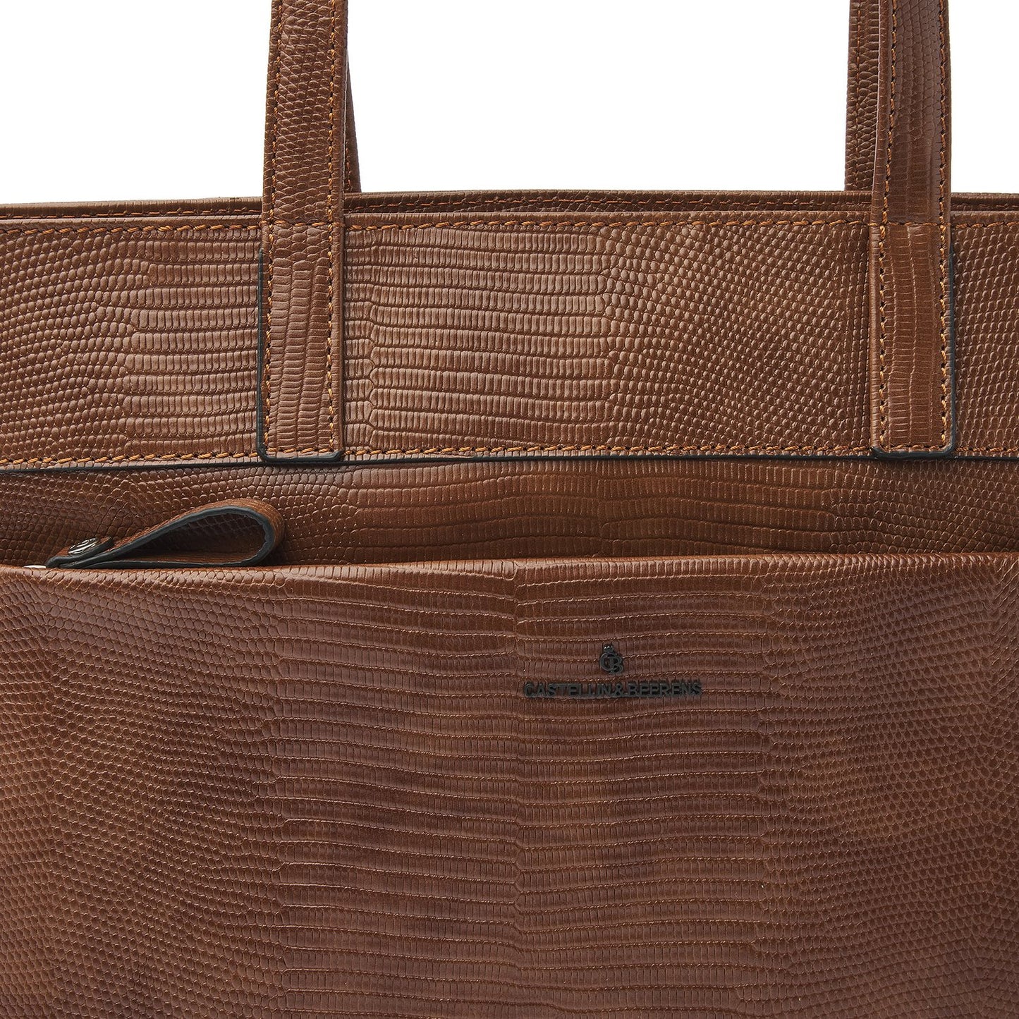 Castelijn & Beerens Donna Eline Schoudertas 15.6" cognac