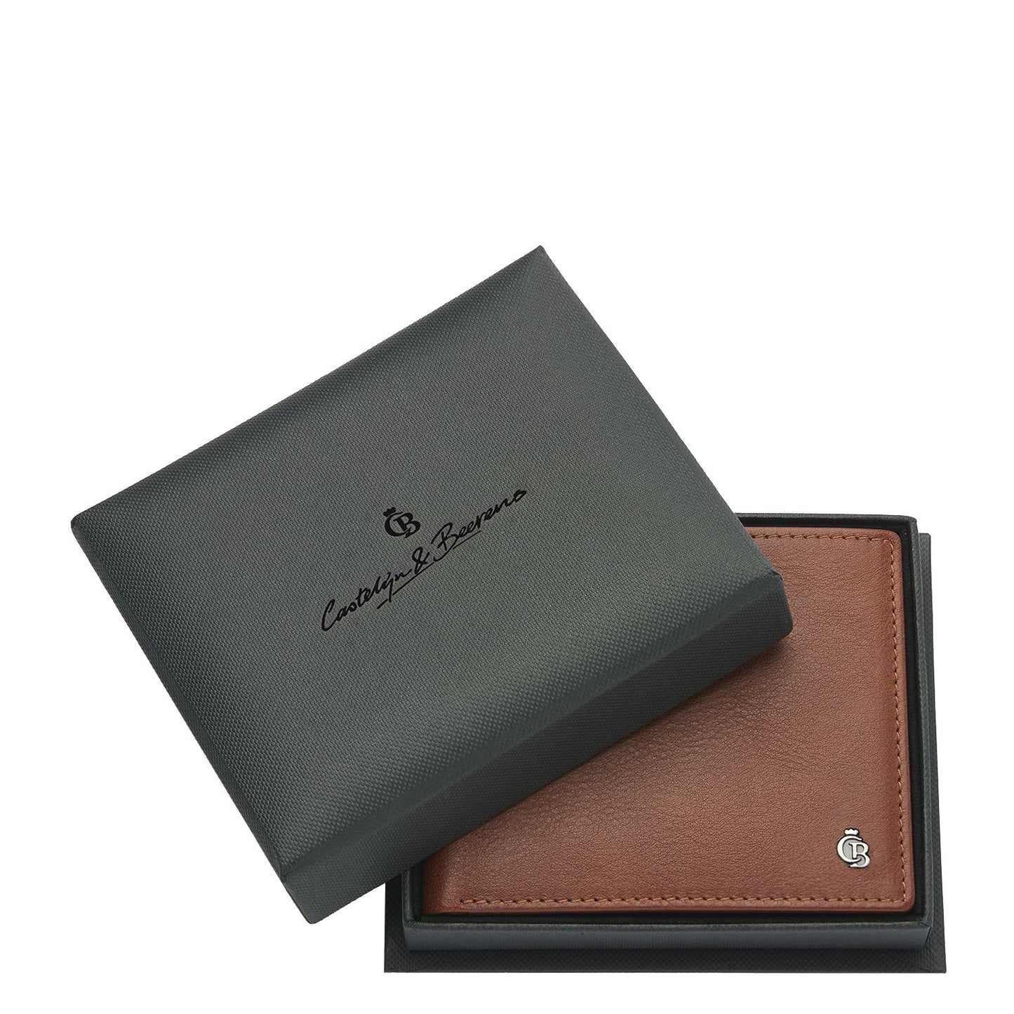 Castelijn & Beerens Giftbox Wallet RFID light brown
