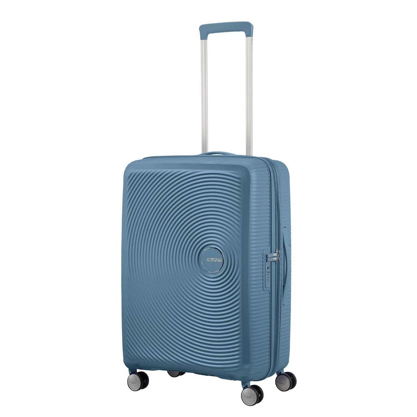 American Tourister Soundbox Spinner 77 Expandable stone blue