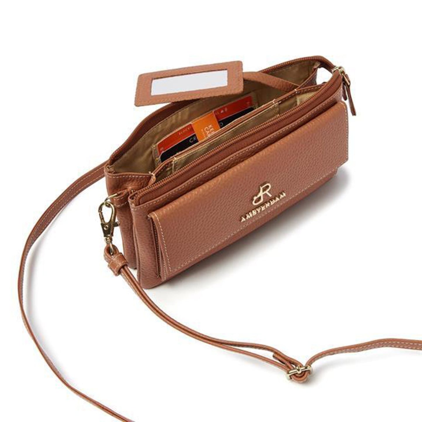 dR Amsterdam Mint Shoulderbag/Clutch mocha