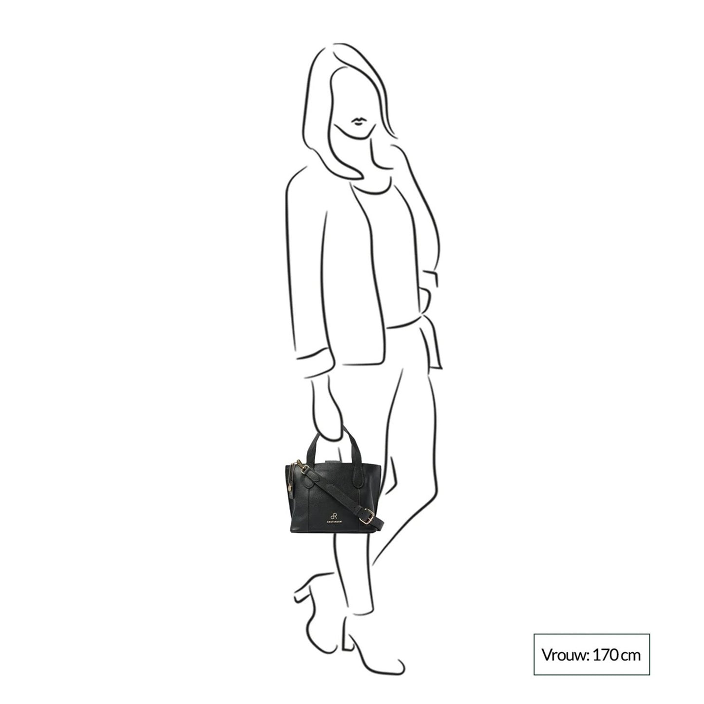 dR Amsterdam Mint Hand/Shoulderbag tango red