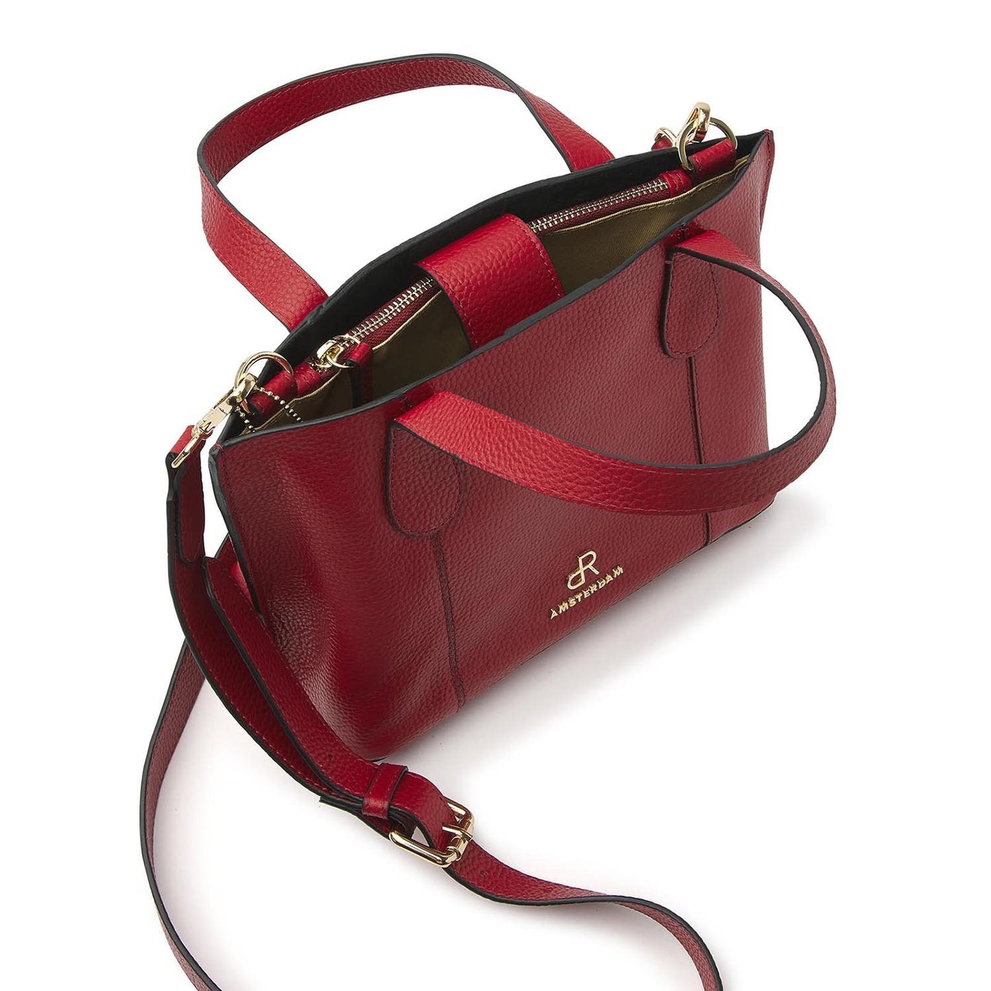dR Amsterdam Mint Hand/Shoulderbag tango red