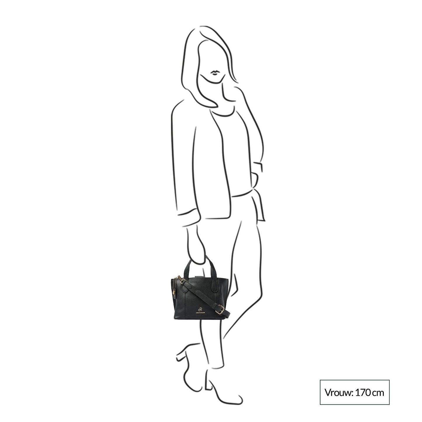dR Amsterdam Mint Hand/Shoulderbag mocha