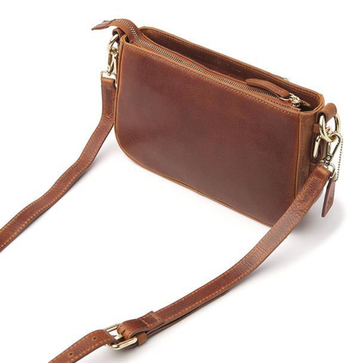 dR Amsterdam Milan Shoulderbag 283697 cognac