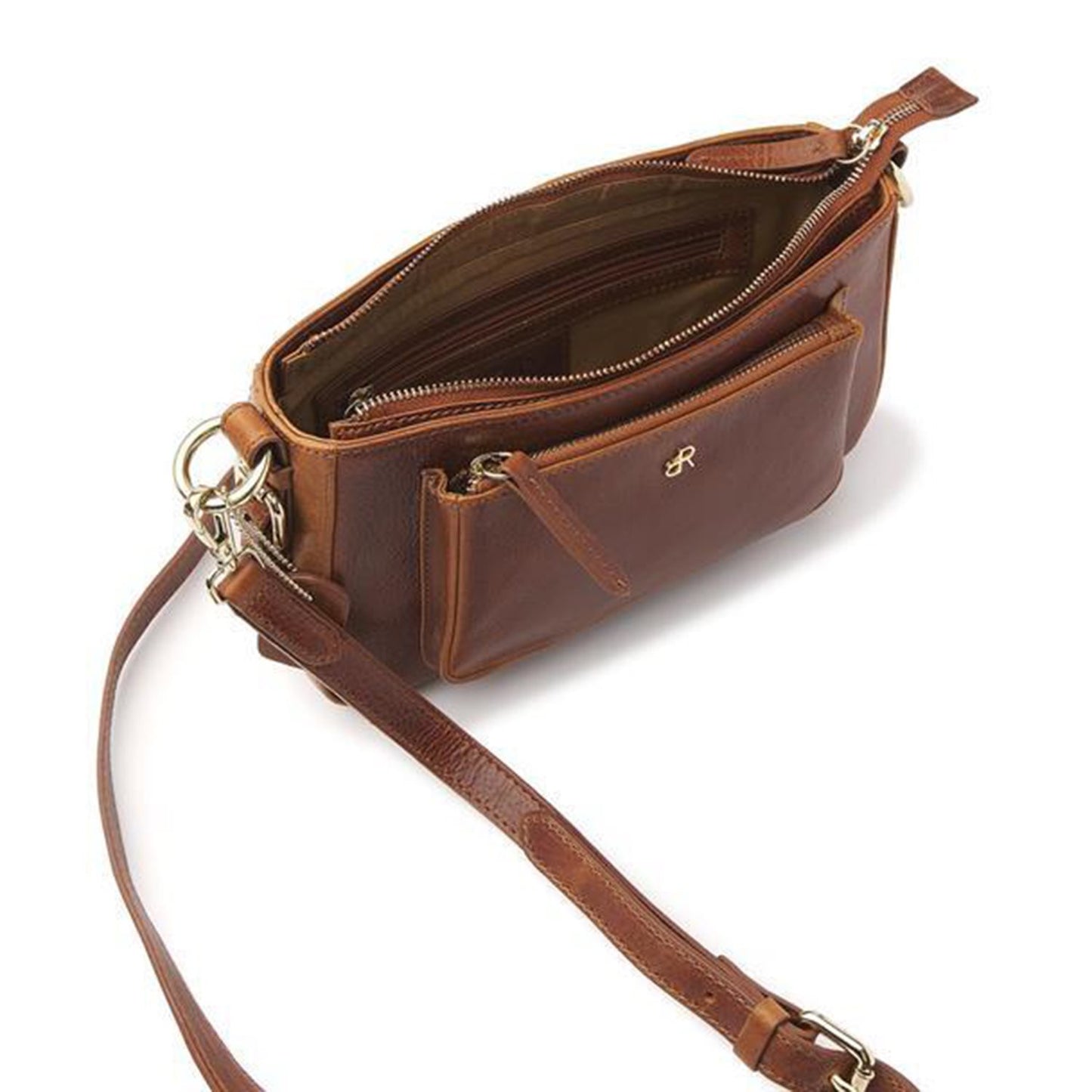 dR Amsterdam Milan Shoulderbag 283697 cognac
