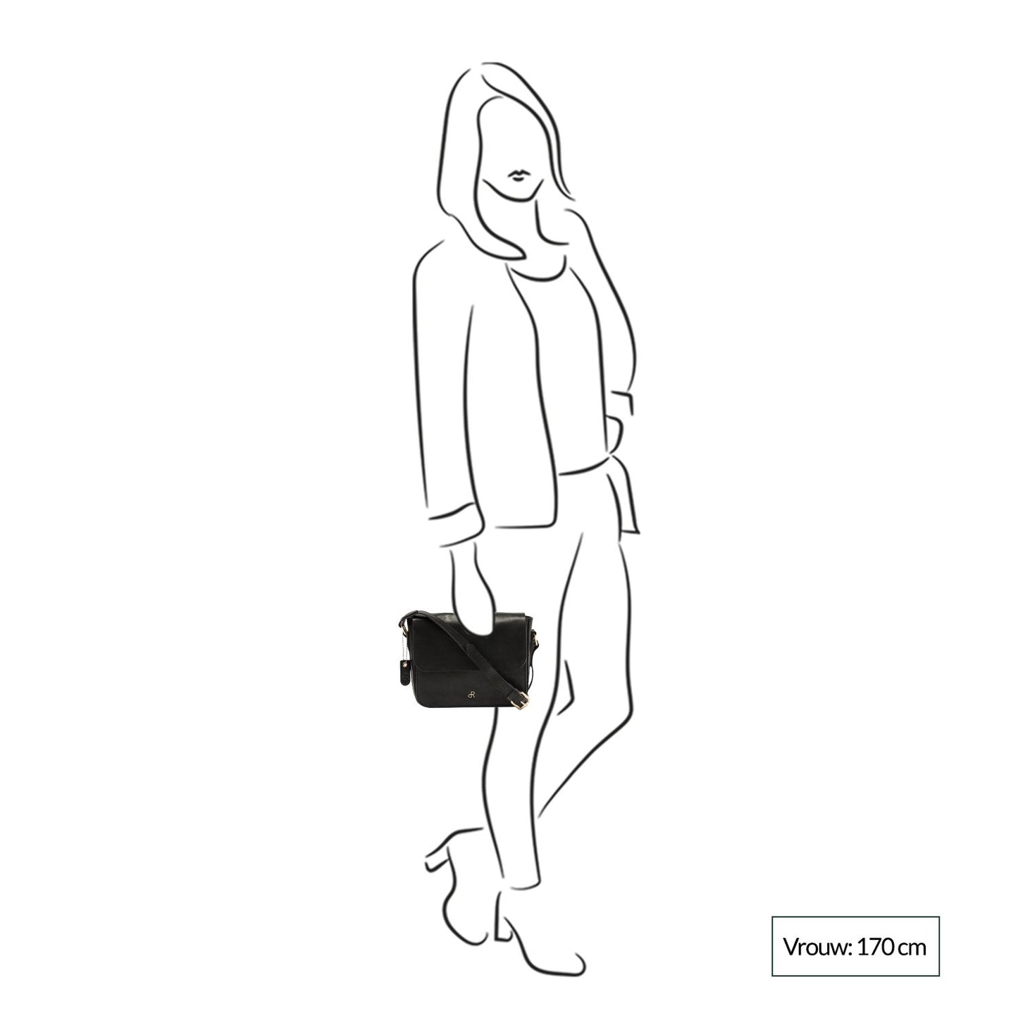 dR Amsterdam Milan Shoulderbag black