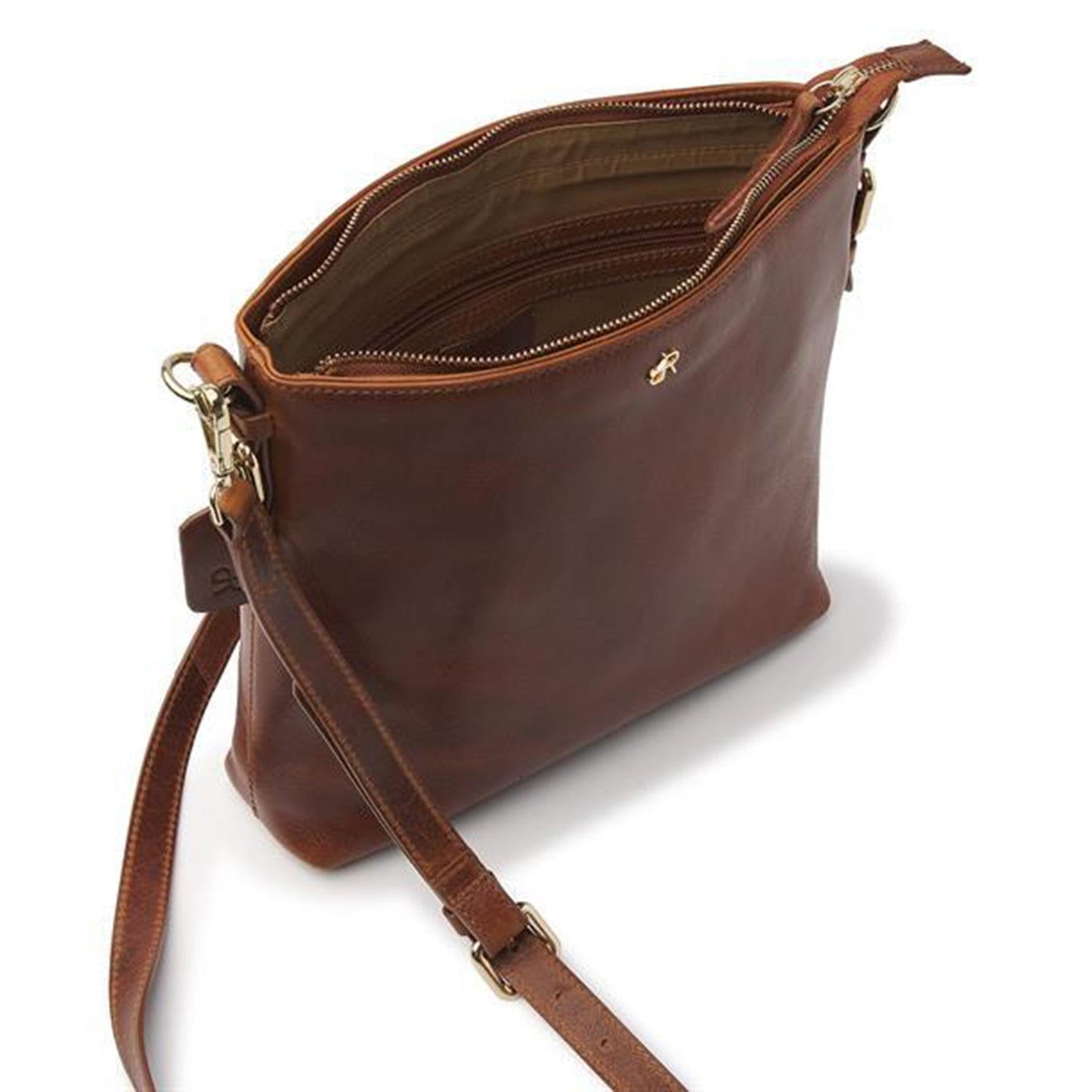 dR Amsterdam Milan Shoulderbag 283703 cognac