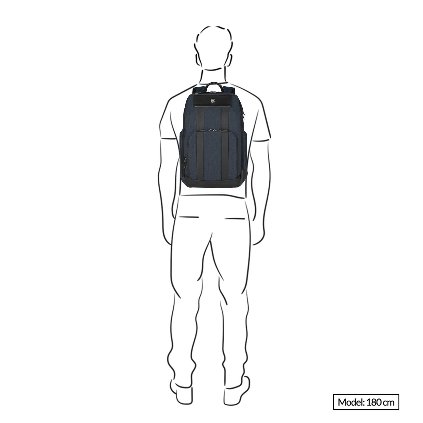 Victorinox Architecture Urban2 Deluxe Backpack melange blue/black