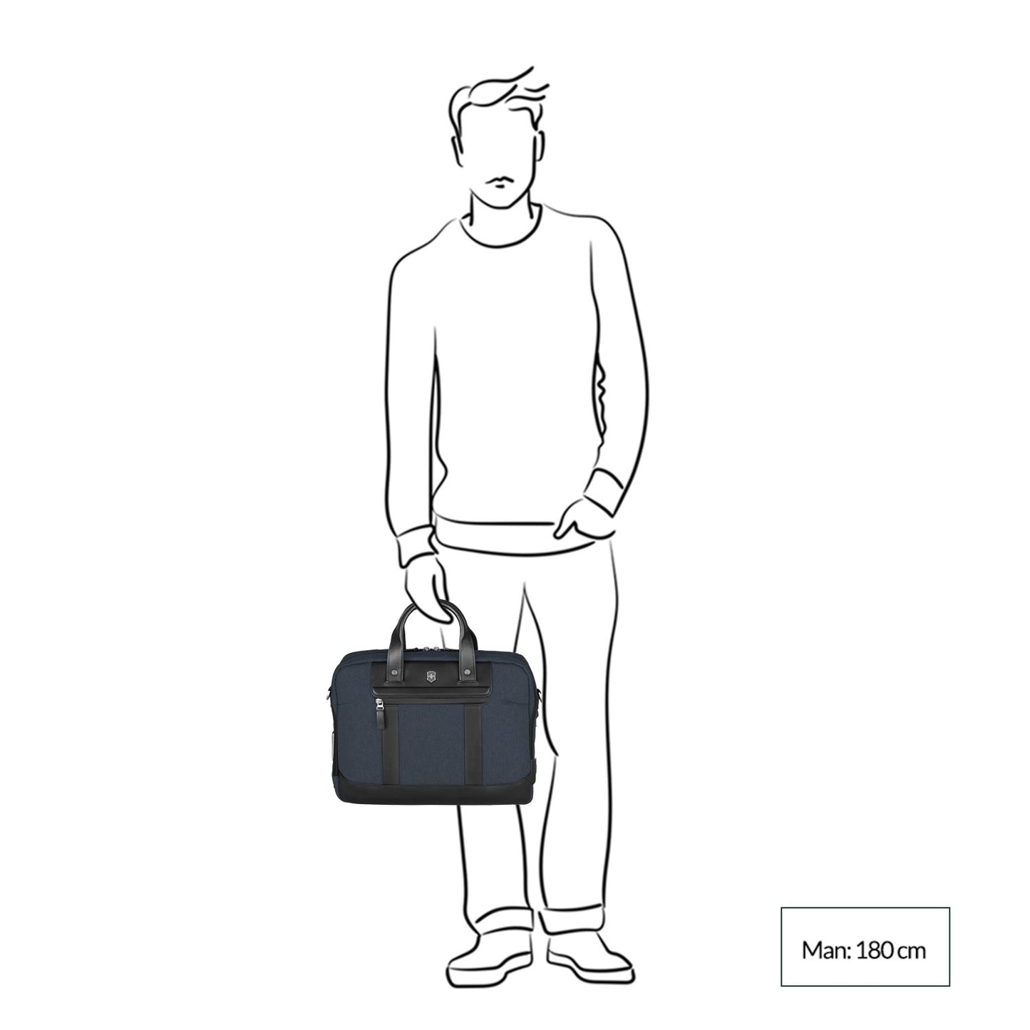 Victorinox Architecture Urban2 Briefcase melange blue/black