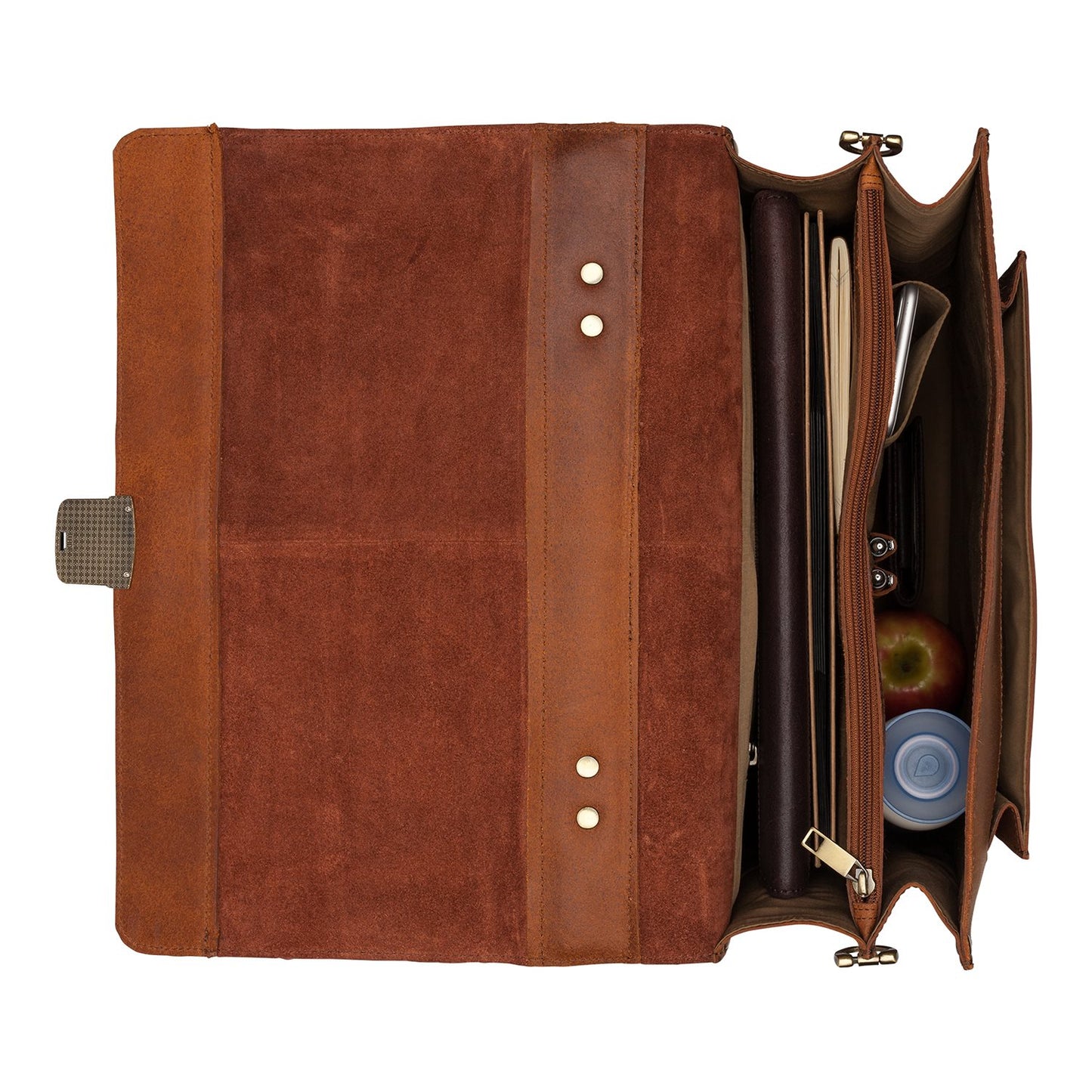 Burkely Scott Vintage Briefcase 2 Compartment cognac