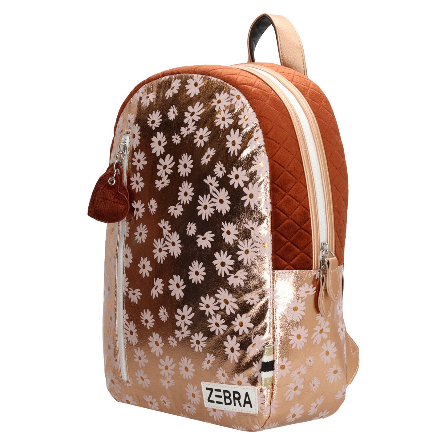 Zebra Trends Girls Flower Rugzak M pink