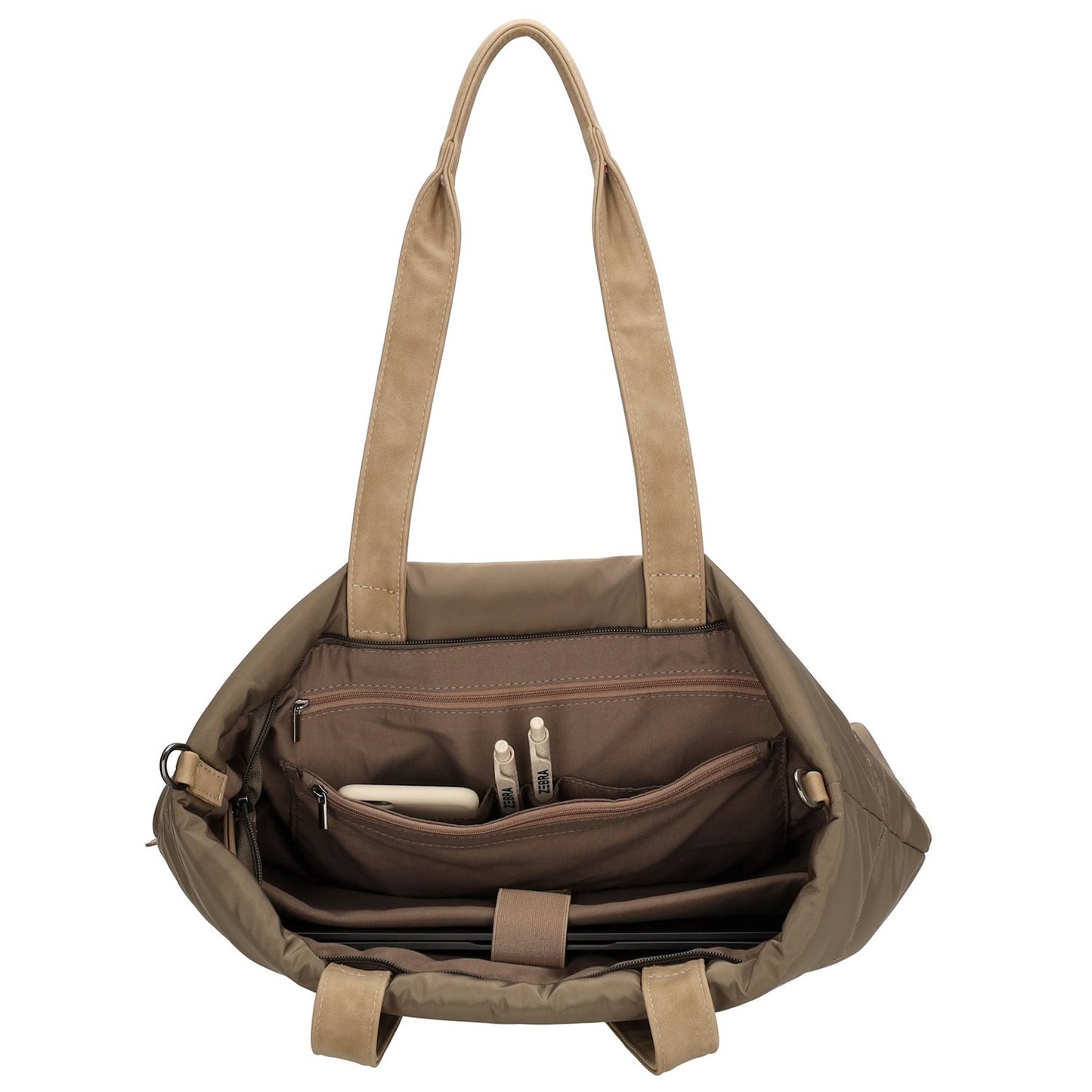 Zebra Trends Elske Laptop bag dark taupe