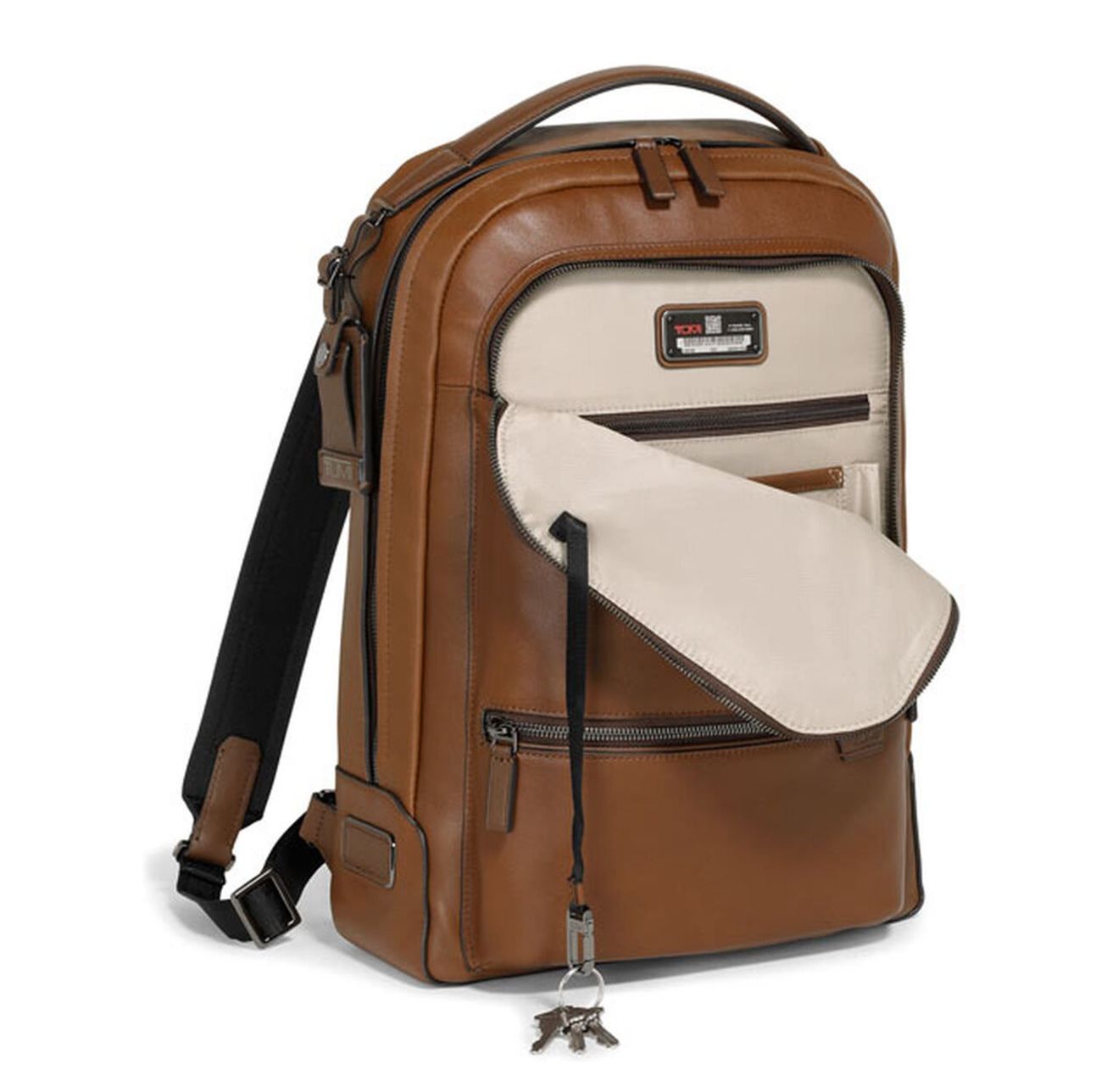 TUMI Harrison Bradner Backpack Leather cognac