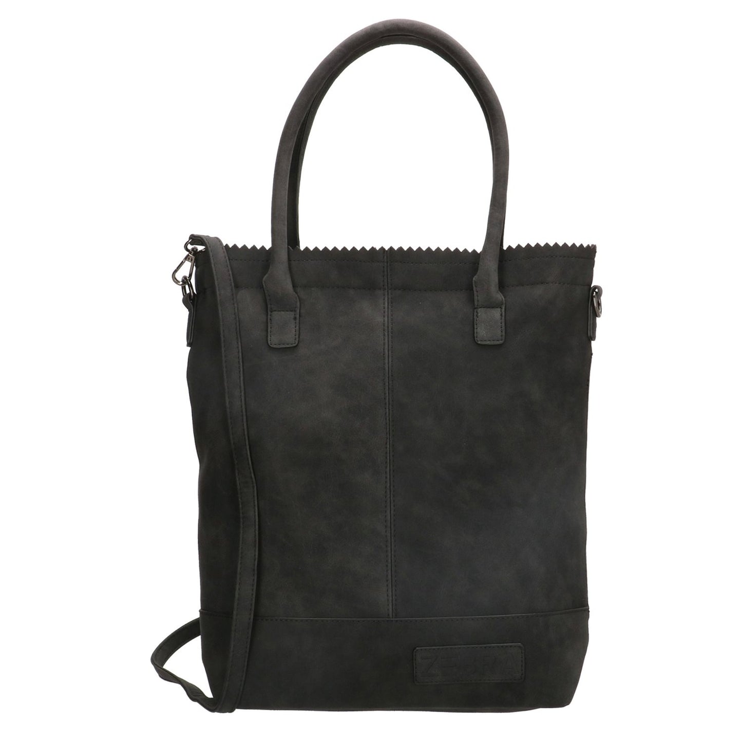 Zebra Trends Kartel Met Rits Shopper zwart