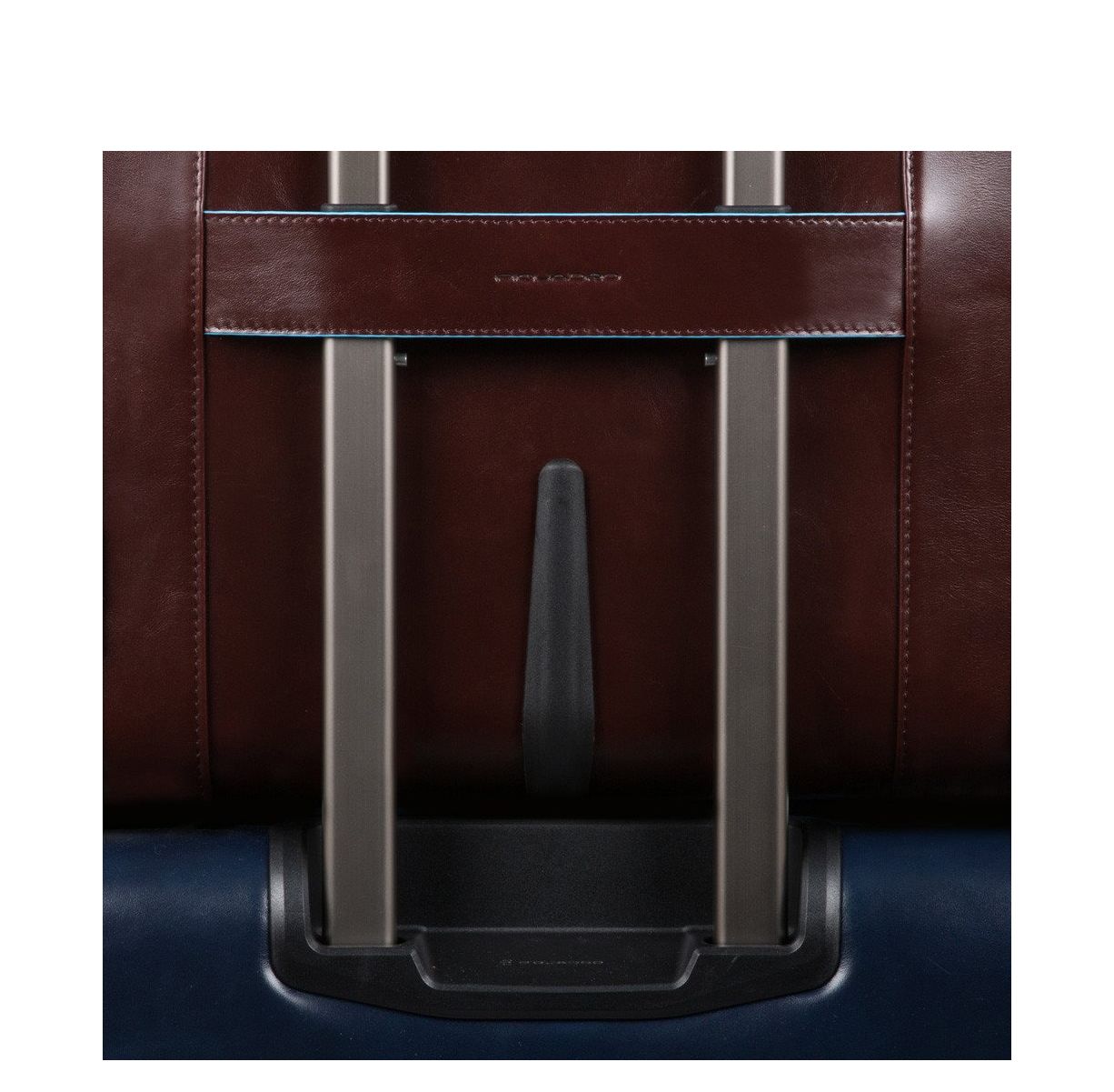 Piquadro Black Square Briefcase with wheels brown