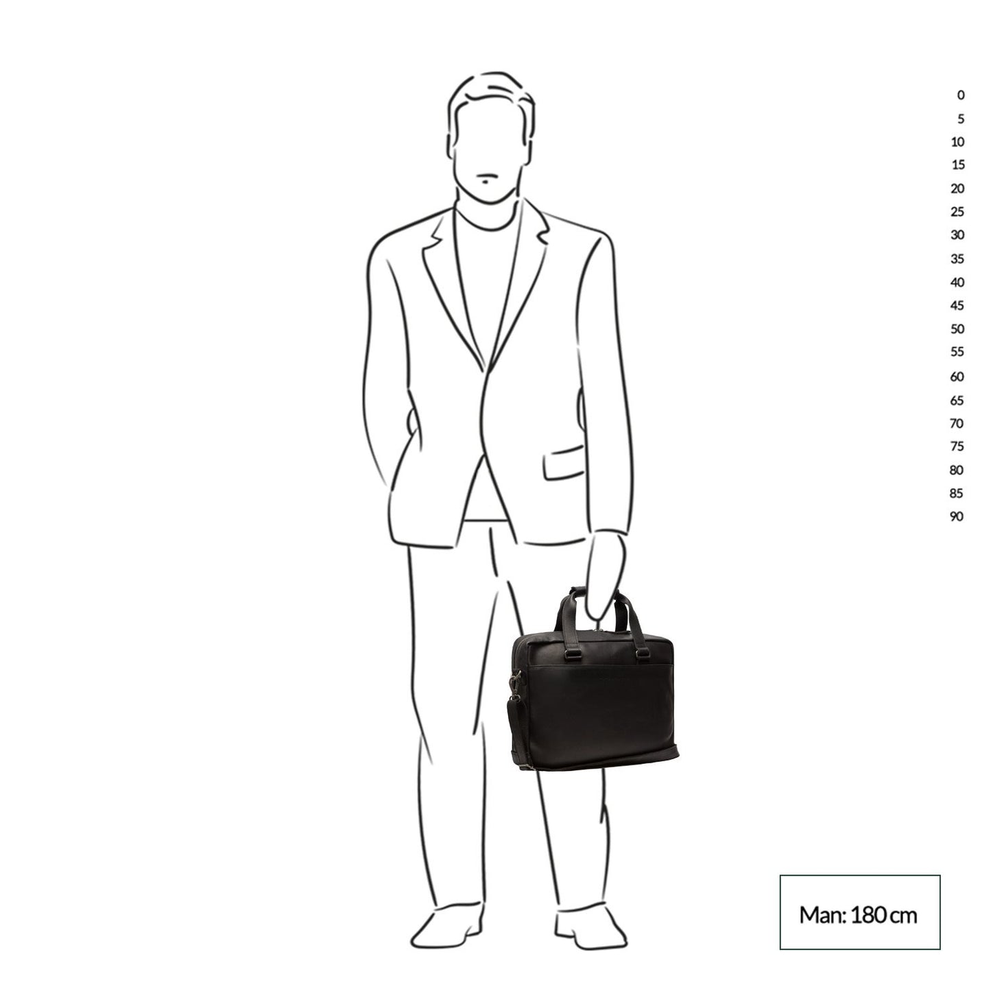 The Chesterfield Brand Manhattan Laptoptas black