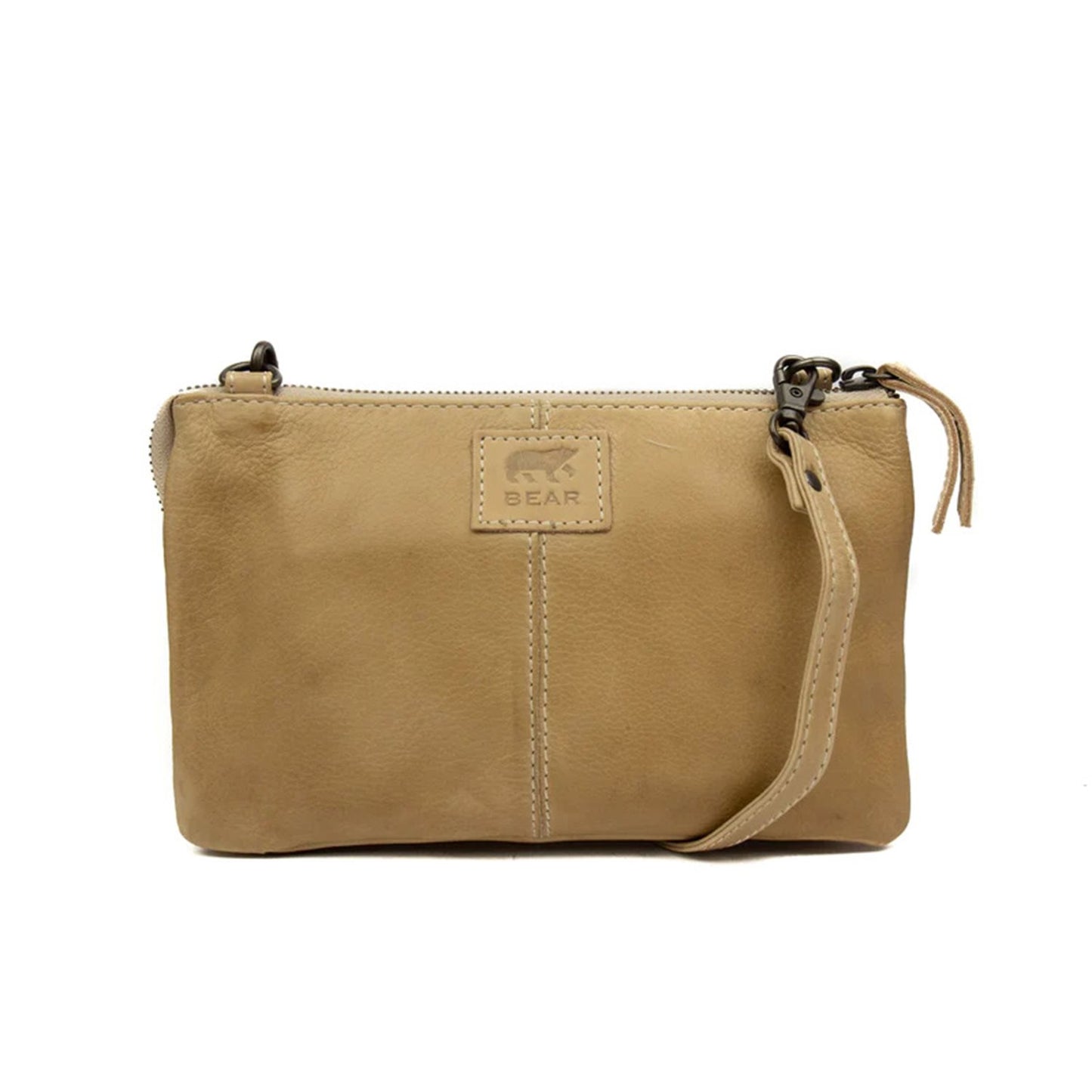 Bear Design Cow Lavato Clutch beige