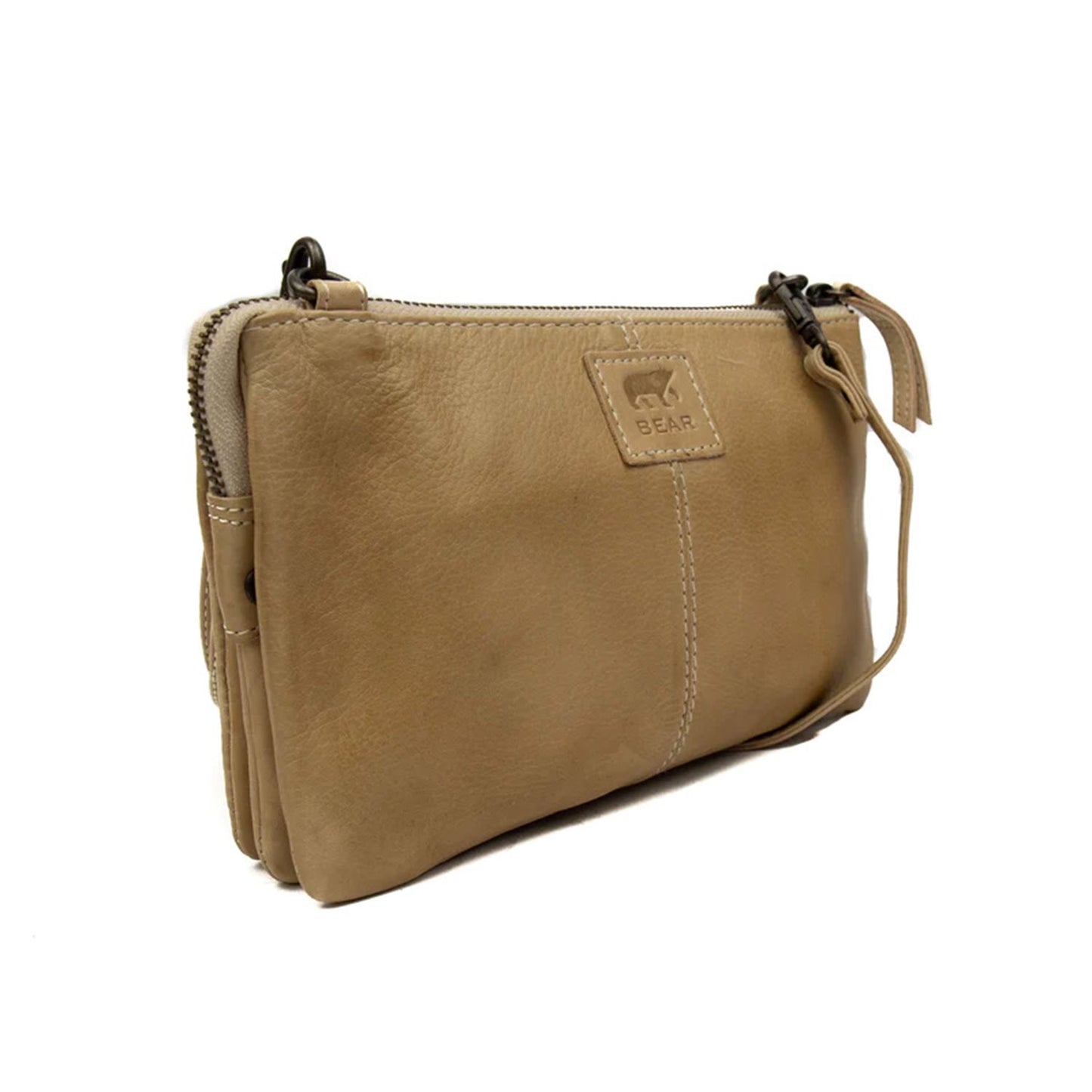 Bear Design Cow Lavato Clutch beige