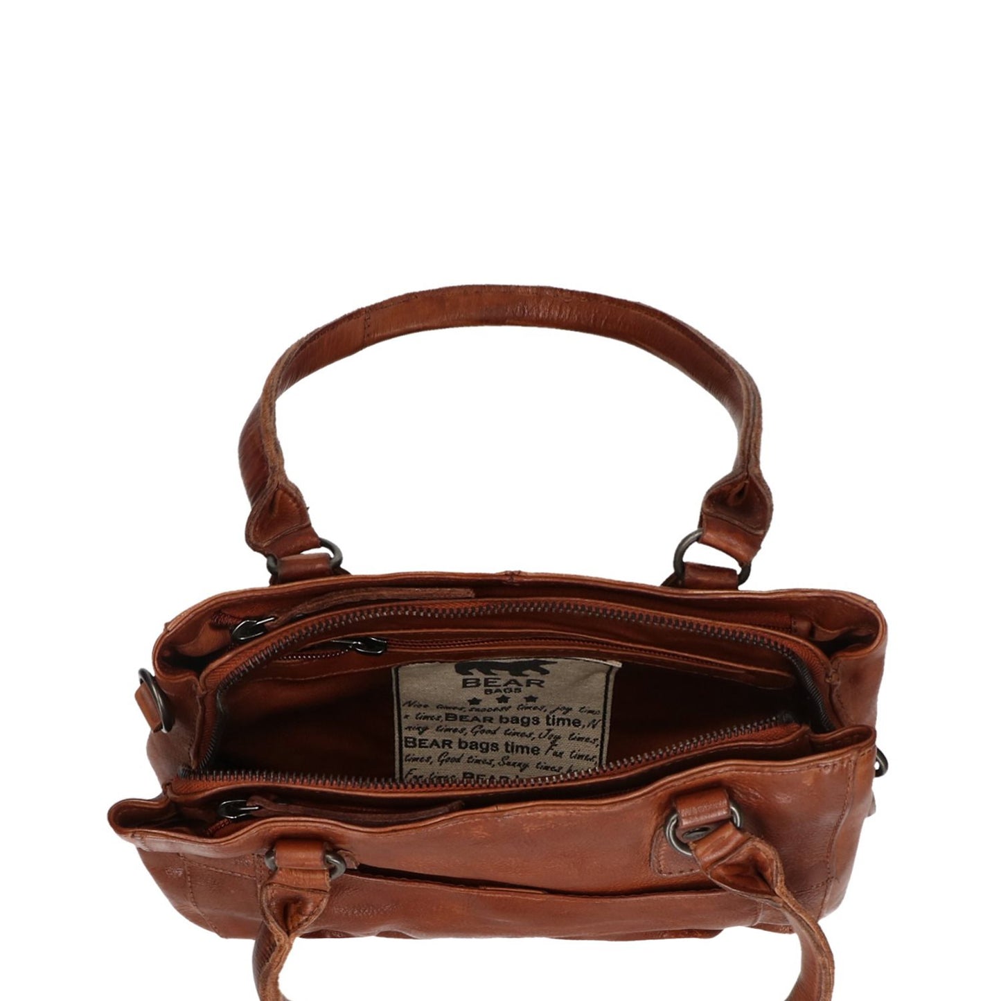 Bear Design Callisto Pelle Schoudertas cognac