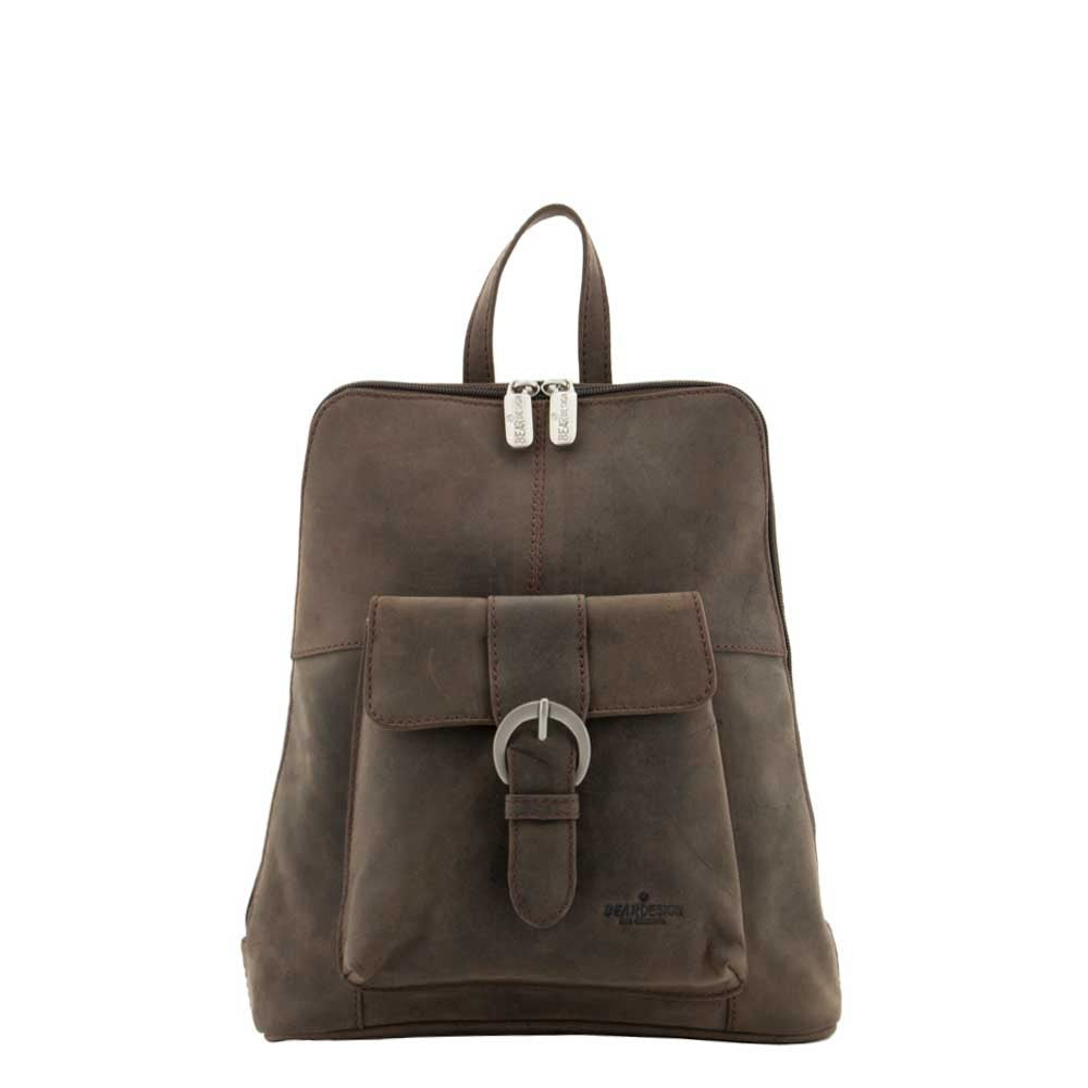 Bear Design Dark Nature Rugtas brown