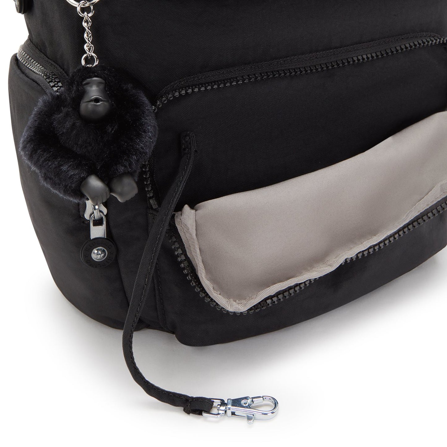 Kipling City Zip S black noir