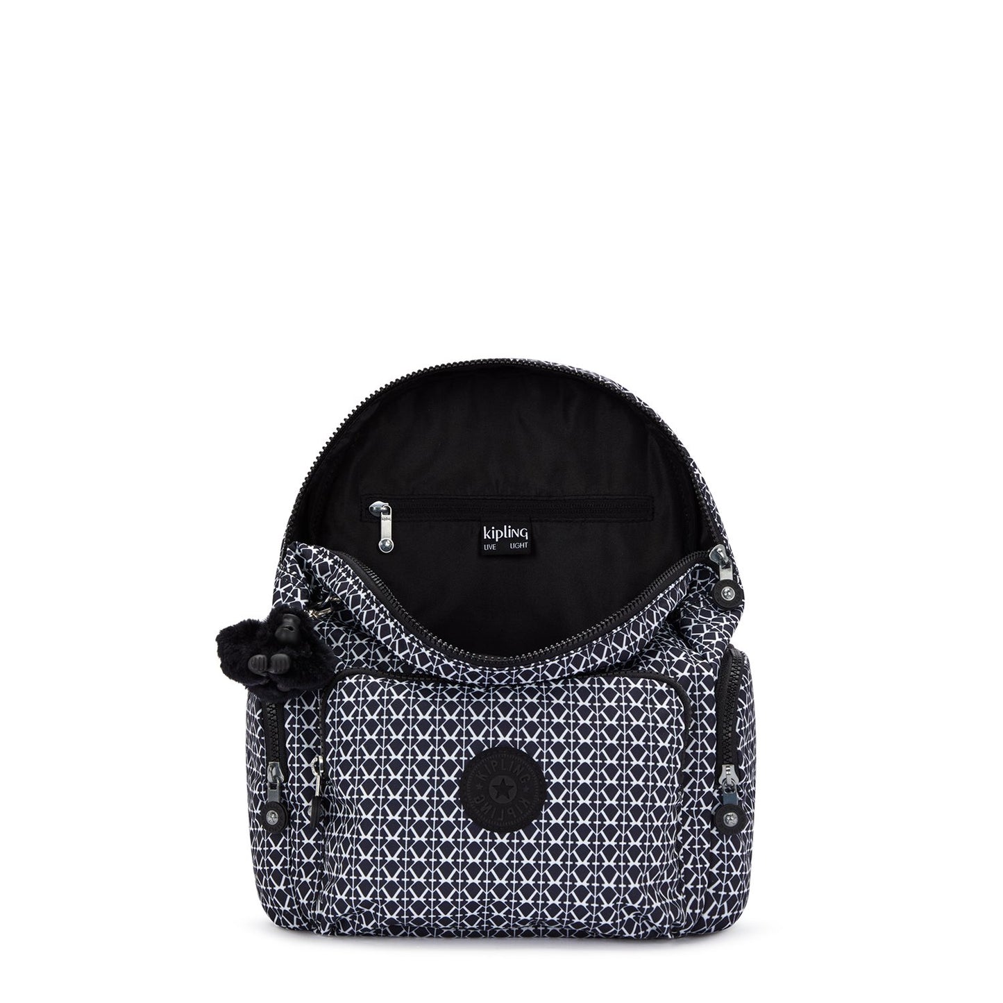 Kipling City Zip S signature print