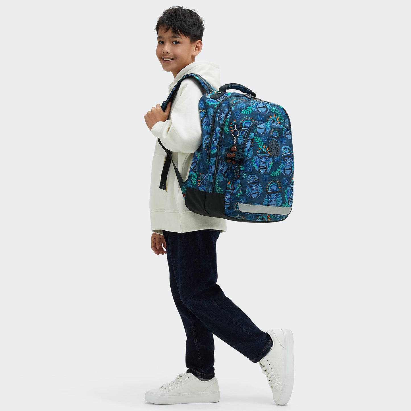 Kipling Class Room blue monkey fun