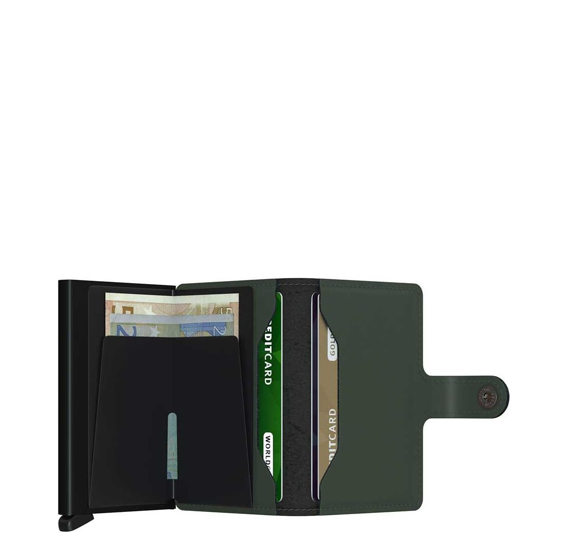 Secrid Miniwallet Portemonnee Matte green / black