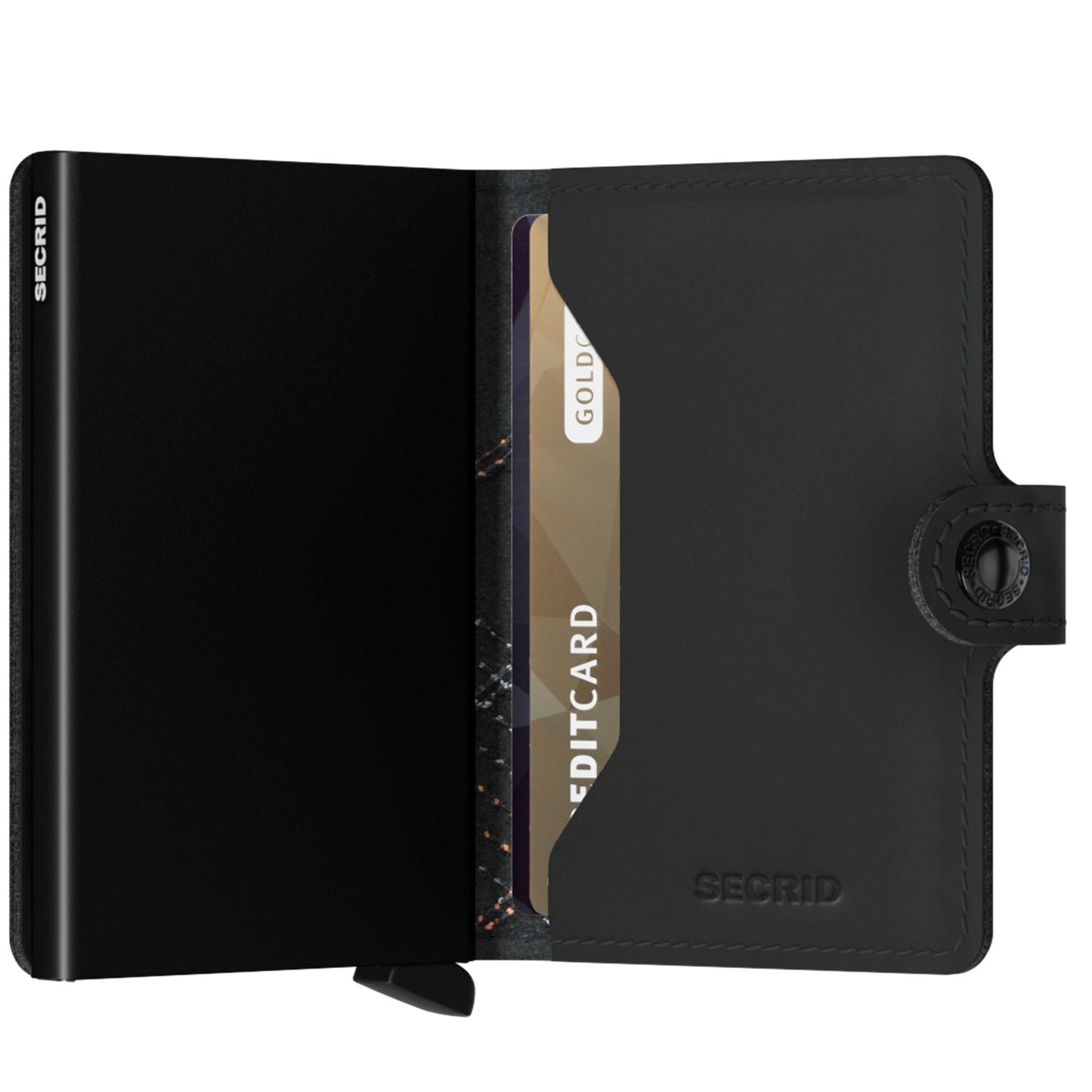 Secrid Miniwallet Portemonnee Stitch Linea orange